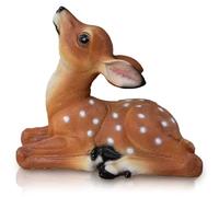 Muzrunq Deer Statue, Simulated Resin Sika Deer Figurines Novelty Ornaments Outdoor Animal Sculpture for Park Backyard Lawn Patio Balcony