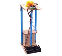 Muzrunq Elevator Toy DIY Electric Lift Model Safe Early Learning Educational Elevator Toys for Kids Children Not Include Battery Toy Learning Toys Educational To