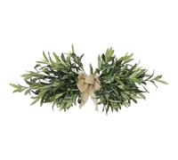 Muzrunq Greenery Swag, 24" Artificial Olive Flower Swag with Green Leaves Plastic Greenery Olive Branch Wreath for Wedding Arch Party Wall Home Garden Decor
