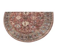 Muzrunq Hearth Rug, 20x32 Inch Soft Water-Absorbent Non Slip Half Round Door Mat, Washable Half Moon Rug for Bathroom Kitchen Fireplace Entry