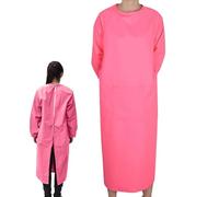 Muzrunq Kitchen Apron Adults Long Sleeve Cooking Apron Oilproof & Waterproof Tool Apron with Large Pocket Lightweight Butchers Cooking Apron for Gardening, Painting and Baking