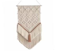 Muzrunq Macrame Wall Hanging 18x31 Large Woven Tapestry with Tassel Elegant Boho Wall Art for Bedroom Living Room Apartment Nursery