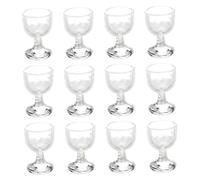 Muzrunq Mini Wine Glasses 0.6x0.4 Mini Wine Dollhouse Miniatures Resin 1/12 Scale Accessories 12Pcs Miniature Dollhouse Accessories 1/12 Scale Scene