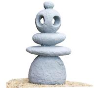 Muzrunq Pagoda Garden Statue, Mini Pagoda Lantern, 3x2.1x5.2 Lifelike Japanese Garden Decor for Fairy Meditation Zen Gardens Potted Plant Micro Landscape