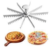 Muzrunq Pie Cutter 10 Slice Pie Cutter Aluminum Alloy Cake Portion Cutter with Press Handle Detachable Pie Slicer Cake Slice Cutter Kitchen Accessories Cook Supplies