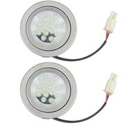 Muzrunq Range Hood Light Bulbs 3W 24V Cooker Range Hood Light with EL Connector Energy Saving Kitchen Cooker Bulbs Replacement 2Pcs Stove RV Led Lights Interior 12V