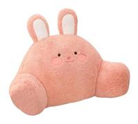 Muzrunq Reading Pillow for Bed Cute Cartoon Animal Back Support Pillow with Removable Cover, 24x12inch Multifunctional Soft Reading Pillow for Home Office Car Use Rabbit