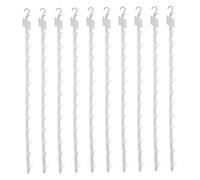 Muzrunq Snack Rack, 10Pcs Hanging Snack Display Clear PP 12 Stations Hanging Merchandise Display Strips Multifunctional for Home Retail Sweet