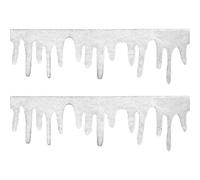 Muzrunq Snow Blanket 47x14 Inch Christmas DIY Artificial Snow Easy to Cut Winter Wonderland Decorations 2Pcs for Window Fireplace Mantle Table Fence Village Display