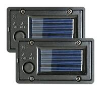 Muzrunq Solar Batteries for Outdoor Lights 2Pcs Waterproof Battery Box Replacement Solar Light Parts 2.8x1.6'' Lantern Replacement Top with Light Sensor DIY Garden Kit