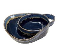 Muzrunq Soup Bowls Retro Ceramic Soup Bowls with Handles Elegant Chip and Dip Bowl 8x7x2inch Stoneware Soup & Side Bowls Personalized Soup Bowl for Dessert, Fruit and Salad