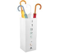 Muzrunq Umbrella Holder, 6.3x6.3x16.5 Square Freestanding Umbrella Bucket, Rustproof Metal Cane Holder Bucket, , Storage, Basket, Cane