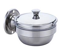 Muzrunq Wall Mounted Ashtray with Lid Adhesive Stainless Steel Ashtray U-shaped Cigarette Holder Waterproof Practical Ash Trays Indoor for Bathroom Kitchen Office Bar