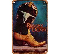 Muzuputs Brooks & Dunn Poster 12 X 8 Inches Vintage Retro Metal Tin Sign Art Decor