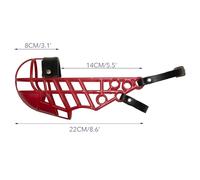 Muzzle Don Pare 111 in Red The kennel muzzle for whippets Also ideal as a transport muzzle, by Amathings
