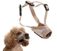 Muzzle for Dog, Soft Pet Protection Muzzle Dog Mouth Cover Guard to Stop Chewing Dog Muzzle with Breathable Mesh & Stable Head Strap Design Mesh Muzzle for Large Medium Small Dogs (S)