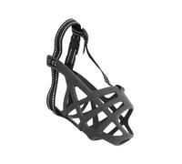 Muzzle for Dogs - Breathable Adjustable Dog Mouth Guard Net, Portable Loop Protection, Black | Gentle Anti-Bark Muzzle for Animal Welfare Dog Training, for Walks, Travel