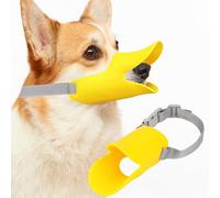 Muzzle for Dogs, Cute, Duck Mouth Shaped Dog Mouth Covers, Dog Muzzle Silicone, Dog Muzzles, Adjustable Anti-Bite, Anti-Bark, Anti-Eating for Small and Medium Dogs (L)