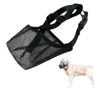 Muzzle for Large Dogs - Mesh Muzzle for Dogs | Adjustable Dogg Mouth Guard | Breathable Comfortable Mesh Design, Prevents Biting And Allows Panting And Drinking At The Same Time