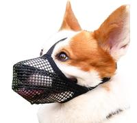 Muzzle for Large Dogs - Mesh Muzzle for Dogs | Adjustable Dogg Mouth Guard | Breathable Comfortable Mesh Design, Prevents Biting And Allows Panting And Drinking At The Same Time