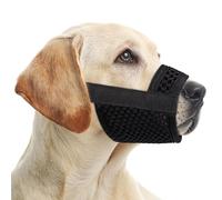 Muzzle for Large Medium Small Dogs, Adjustable Mesh Dog Muzzle for Biting Barking and Chewing, Soft Muzzle for Puppies, Mouth Guard Allows Panting, Drinking and Eating