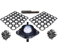 Muzzys (60 Black Mounts) Premium Mounting Bracket Install Kit for Govee 100 Foot Pro Permanent Outdoor LED Lights H706A with Screws and Drill Bit Driver Christmas Holiday Installation Ft.