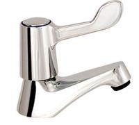 Mv 1/2in Chrome Basin Taps Straight Lever (Pr) L1