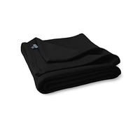 MV Sport Lightweight Sweatshirt Blanket Throw - Warm & Cozy, Breathable Oversized Fleece Knit, Couch, Bed, Travel, Cold Nights, and Outdoors - Soft Light Weight Blanket 54" x 84" Black