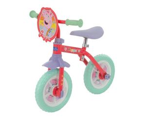MV Sports Peppa Pig My First 2-In-1 10" Training Bike With Stabilisers