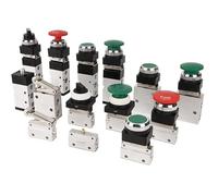 MV322/522 Mechanical Valve 2 Position 5 Way Manual Valve Push Button Momentary 1Pcs(MV522PPL)