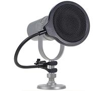 MV7 Microphone Pop Filter Mask Shield For Shure MV7 Mic, 4 Inch 3 Layers Windscreen with Flexible 360°Gooseneck Clip by SUNMON