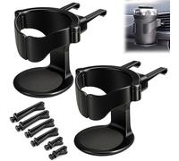 MVBILMSF 2 Pcs Car Cup Holder for VW Transporter T6 T6.1 - (2015-2024), Air Vent Cup Holder for Cars Adjustable Vehicles Cups Holder Car Beverage Organizer