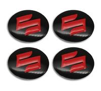 MVBILMSF 4 Pcs Car Wheel Hub Center Cap Stickers for Suzuki 56mm, Wheel Trim Sticker Badge Emblem Decal hubcap stickers Graphic Decals Badge,Red