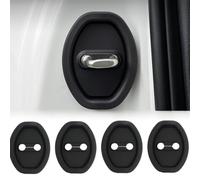 MVBILMSF 4 Pcs Door Lock Cover Latch Protector for Toyota RAV-4 2013-2018, Silent Shock Pads Silicone Car Door Lock Protective Cover