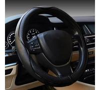 MVBILMSF Car Steering Wheel Protector Cover for Hyundai Tucson 2021-2025 38mm, Leather Fundas para Volante Steering Wheel Protective Cover,Black-Type O