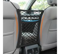 MVBILMSF Dog Car Barrier for Hyundai i20 (PB GB BC3 2009-2025 2026), Car Pet Barrier Net with 3-Layer Mesh Storage Bag Stretchable Front Seat Dogs Guard Divider