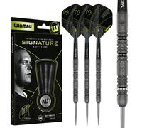 MvG Signature Edition Darts | 90% Tungsten | Atom Grip | Winmau Steel Tip Darts 23g