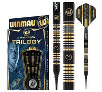 WINMAU Michael Van Gerwyn MvG Trilogy 20g Gram Professional Soft Tip Tungsten Darts Set with Flights and Stems (Shafts)