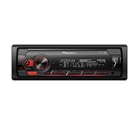 MVHS320BT 1DIN receiver with Bluetooth Red illumination USB Spotify Pioneer Smart Sync App and compatible with Android devices