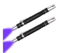 MVIOCS 2 Pack UV Flashlight, Portable Blacklight Flashlight, LED Torch with White Light and UV Light Combo, Black Light Pet Urine Detector for Dog Cat, Bed Bugs, Scorpions, Outdoor, Home, Camping