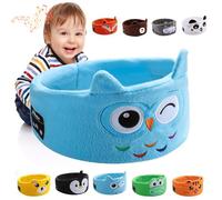 MVIWEO Bluetooth Sleep Mask, Thin Speakers & Super Soft Fleece Headband, Kids Bluetooth Eye Mask for Sleeping, Kids Headphones Headband Wireless, Blackout Sleep for Children Boy Girl Travel Nap (Owl)