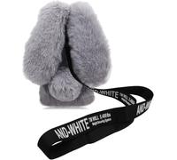 MVKZFE Rabbit Ear Case Compatible with Samsung Galaxy A17 5G,Soft Bumper Protective Cover with Crossbody Strap for Kids Girls for Kids Girls,Light Gray