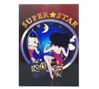 MVL BB 3D Superstar Style Decoupage Greeting Card - A5 Vintage Pop-Up Design with Envelope, Blank Interior Birthdays Christmas Halloween Thanksgiving Congratulations -Cute Personalized Gi