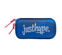 MVL Blue JP Camouflage Pencil Case - Large Capacity Organizer for School, Office, Travel Supplies, and Cosmetics, 21 x 10 x 6cm Pen Art Pouch with Red Metal Zipper Compartment for Girl & Boy