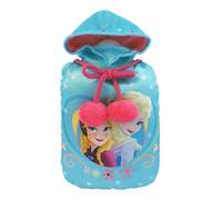 MVL E$A Hot Water Bottle with Hooded Cove - Cute Cozy Heating Pad for Kids, Women & Girls, Blue Portable Hot Water Bag for Neck Hand & Feet Pain Relief