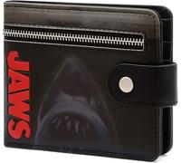 MVL Genuine Jaws Shark Wallet -Black Slim Bi-Fold Purse-ID Card Window Holder Large Space for Adults & Kids | Compact Travel Accessory-Boxed Gift for Birthday Valentine- Cute Charm for Cash & Coin.