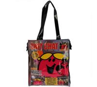 MVL Little Chattar-boxx PVC Tote Shopper Bag | Multi-color Waterproof Large PVC Shoulder Bag with Zipper for Travel, School,Weekend Bag, Shopping, Beach, & Gifts- Reusable Bag for Women.