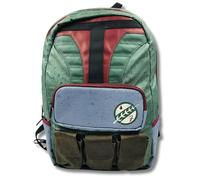 MVL Mandalorian Bounty Hunter Backpack - Large Canvas School Bag for Kids & Adults | Durable Design with Multiple Pockets | Ideal for School, Travel, Cosplay & Everyday Use