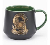 MVL Slytheri Mug - Officially Licensed HP Ceramic Coffee Cup-14oz Black & Green Snake Design-Gift for Wizarding World- Drinkware