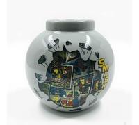 MVL Smash Money Box - Official Superhero Coin Bank for Kids & Adults - Ceramic Piggy Bank Featuring Hulk, Irn Man, Spidr-Man & CA - Fun Collectible Gift for Fans, Home or Office